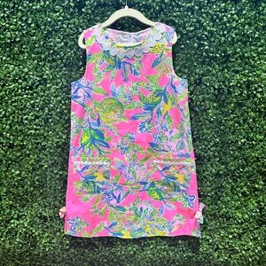 Lilly Pulitzer Classic Shift in Squeeze the Day - Pink dress with lemon trim